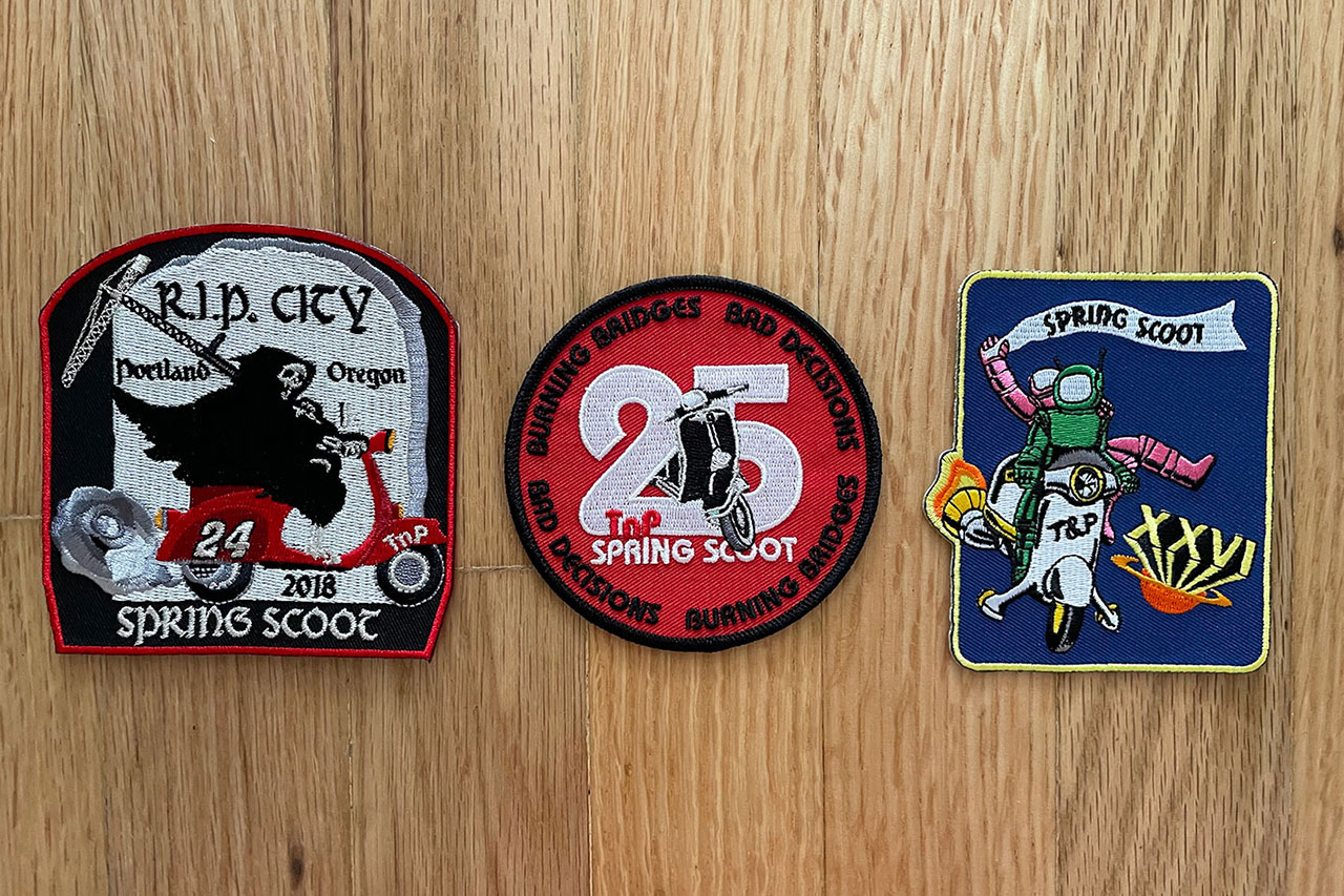 Scooter Rally Patches